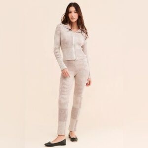 Find Me Now Ribbed Sweater Set | EUC Free People